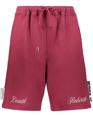 Isabella 1985 Cotton Track Shorts - Red