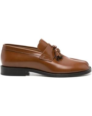 Maison Margiela Tabi タッセル ローファー - ブラウン
