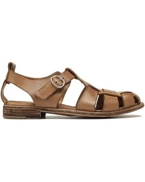 Officine Creative Lexikon 536 Leather Sandals - Brown