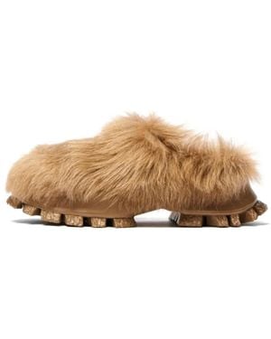 JOIA PARIS Baskets En Fourrure Artificielle - Brown