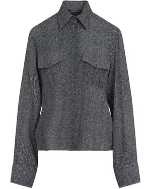 Ermanno Scervino Herringbone pocket shirt - Grau