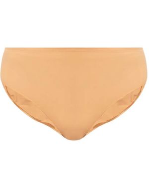 Hanro Slip Met Logoprint - Naturel