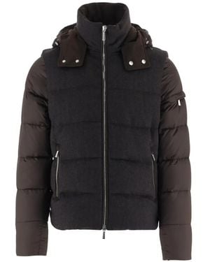 Moorer Casciano Hooded Padded Jacket - Black