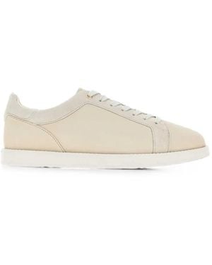 Brunello Cucinelli Suede Panelled Trainers - White