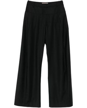 Litkovskaya Pantalones rectos a paneles - Negro