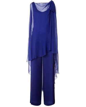Alberta Ferretti Sleeveless Dress - Blue