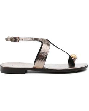 DONNARì Toe-Srap Sandals - Metallic