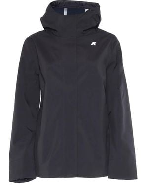 K-Way Madalina Bonded Hooded Parka - Blue