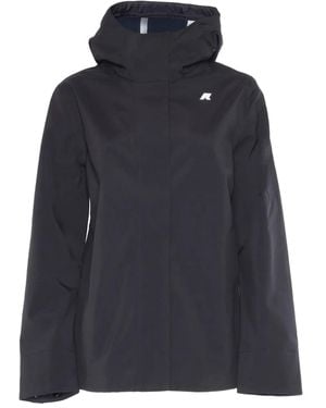 K-Way Madalina Bonded Hooded Parka - Blue
