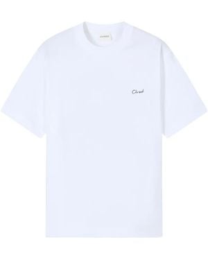 Closed T-Shirt mit Logo-Print - Weiß