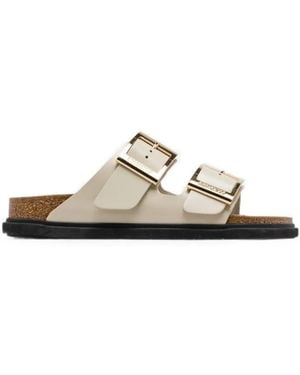 Birkenstock Arizona Droplet Buckled Sandals - White