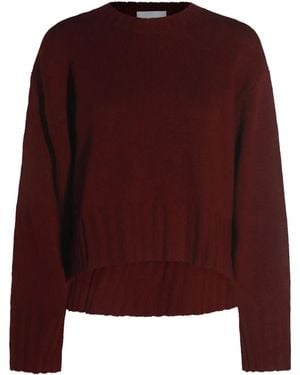 Allude Gerippter Pullover Mit Rundhalsausschnitt - Lila