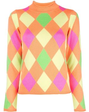 Opening Ceremony Patterned Mock Neck Pullover - Multicolour