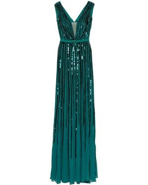 Saiid Kobeisy Sequin Long Dress - Green