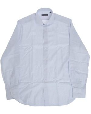 Corneliani Chemise À Motif Géométrique - Blue