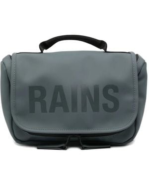 Rains Trousse Da Bagno Con Stampa - Grigio