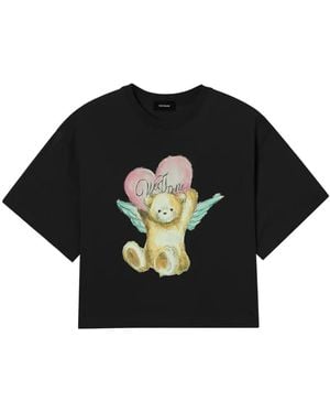 we11done Graphic-Print T-Shirt - Black