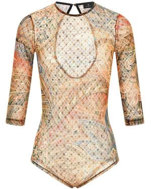 Etro Paisley-Print Bodysuit - White