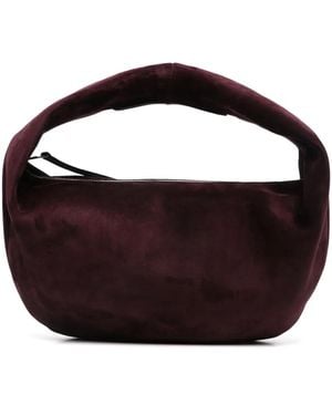 KHAITE Suede Olivia Tote Bag - Brown