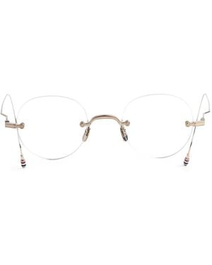 Thom Browne Round-Frame Glasses - Metallic