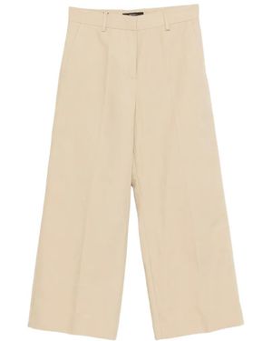 Weekend by Maxmara Belt-Loops Trousers - White