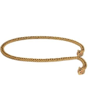 Roberto Cavalli Roar Tiger Chain Belt - Metallic