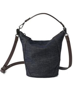Brunello Cucinelli Small Duo Bucket Bag - Blue
