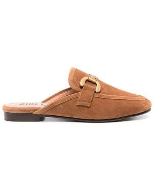Bibi Lou Vela Mules - Brown