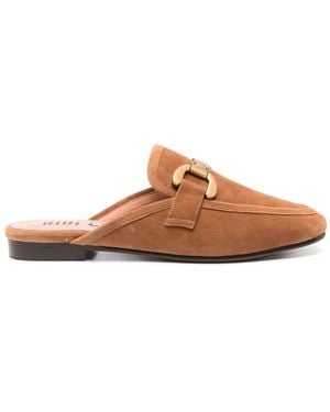 Bibi Lou Vela Mules - Brown