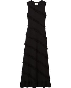 Claudie Pierlot Ruffled Maxi Dress - Black