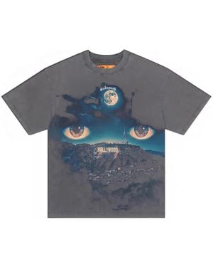 Godspeed Hills Have Eyes Graphic-Print Washed T-Shirt - Blue