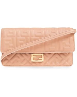 Fendi Baguette Schultertasche - Pink