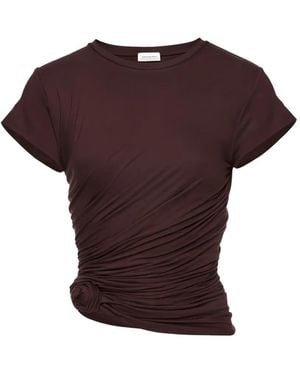 Magda Butrym Knotted T-Shirt - Purple