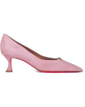 Santoni Sabine Pointed-Toe Pumps - Pink