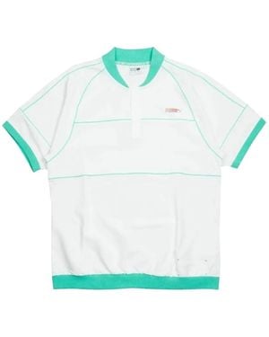 PUMA Ribbed Short-Sleeve T-Shirt - Blue