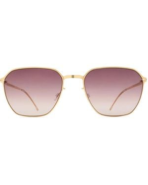 Mykita Anders ジオメトリックフレーム サングラス - ピンク
