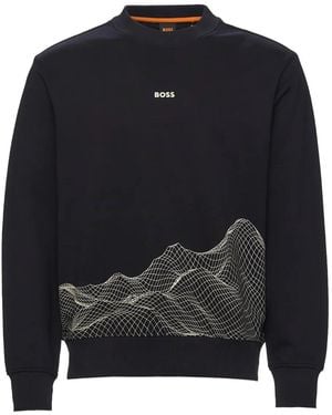 HUGO We Surface Sweatshirt - Blue