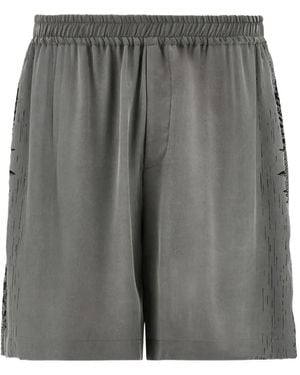 Ferragamo Bermudas aus Seide - Grau