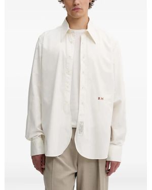 Bluemarble Logo-Embroidered Shirt - White