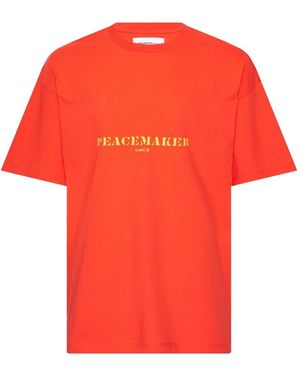 OAMC Logo-Print T-Shirt - Red