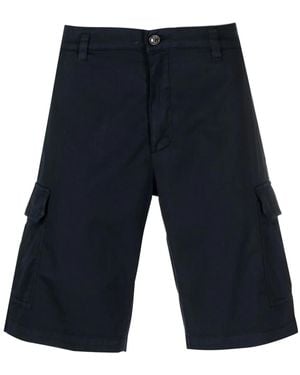 Moorer Short À Poches Cargo Aron-Sec - Bleu