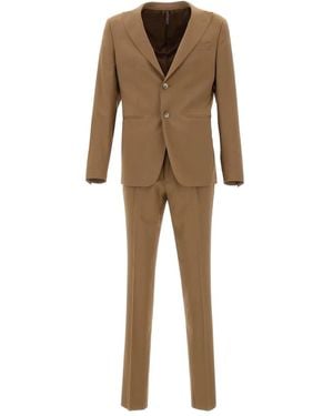 Santaniello Wool Suit - Natural