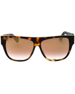 Roberto Cavalli Tortoiseshell-Effect Geometric-Frame Sunglasses - Multicolor