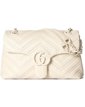 Gucci Umhängetasche Mit Logo-Schild - Natur