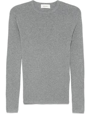 Lisa Yang Cotton-Cashmere T-Shirt - Gray