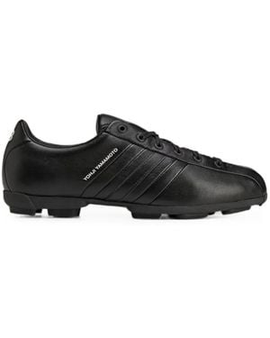 adidas Y-3 Field Logo-Print Trainers - Black