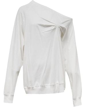 Hache Camiseta con hombros descubiertos - Blanco