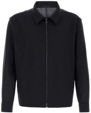 BOSS Relaxed-Fit Zip-Up Jacket - Blue