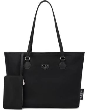 Philipp Plein Logo-Plaque Tote Bag - Black