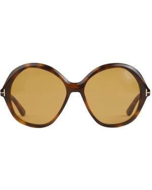 Tom Ford Round-Frame Sunglasses - Natural